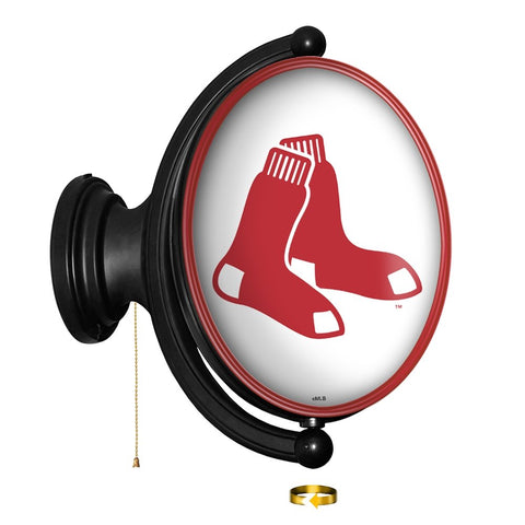 Boston Red Sox: Original Oval Rotating Lighted Wall Sign - The Fan-Brand