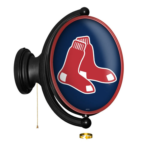 Boston Red Sox: Original Oval Rotating Lighted Wall Sign - The Fan-Brand