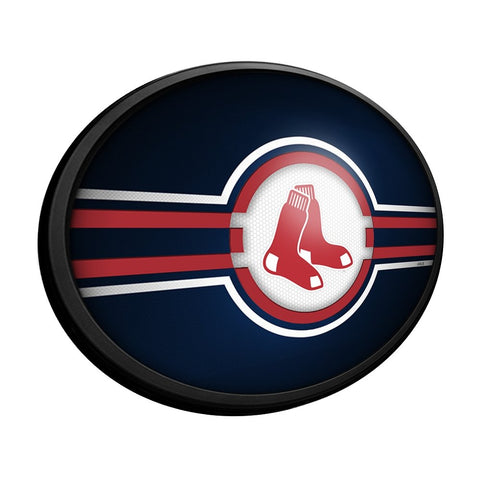 Boston Red Sox: Oval Slimline Lighted Wall Sign - The Fan-Brand