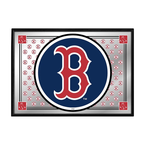 Boston Red Sox: Team Spirit - Framed Mirrored Wall Sign - The Fan-Brand