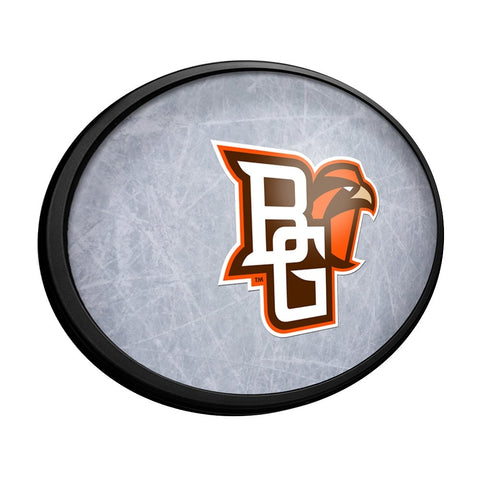 Bowling Green Falcons: Ice Rink - Oval Slimline Lighted Wall Sign - The Fan-Brand