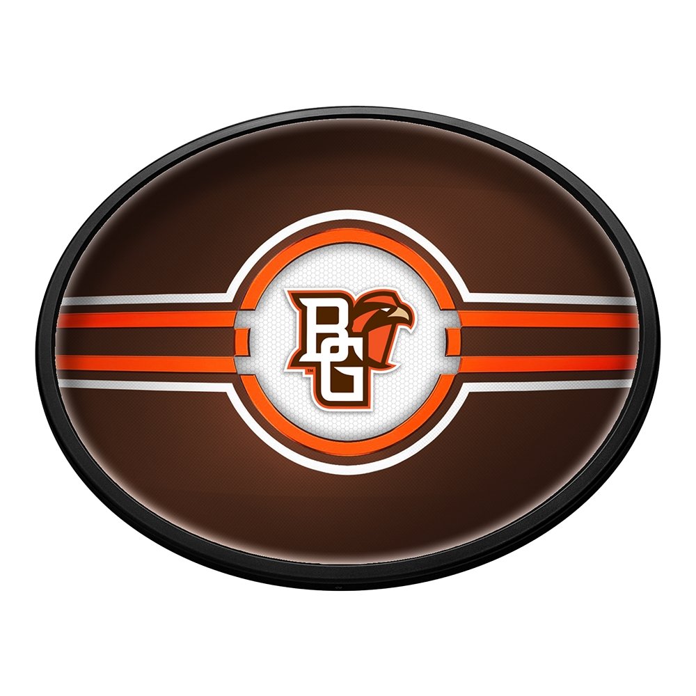 Bowling Green Falcons: Oval Slimline Lighted Wall Sign - The Fan-Brand
