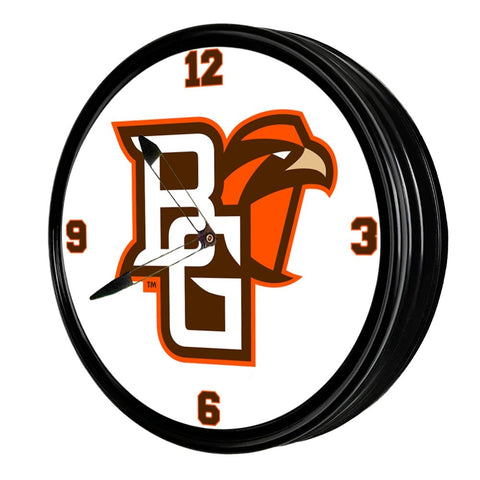 Bowling Green Falcons: Retro Lighted Wall Clock - The Fan-Brand