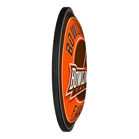 Bowling Green Falcons: Round Slimline Lighted Wall Sign - The Fan-Brand