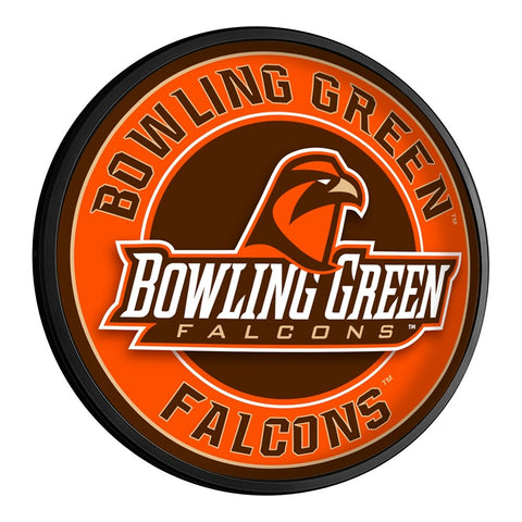 Bowling Green Falcons: Round Slimline Lighted Wall Sign - The Fan-Brand