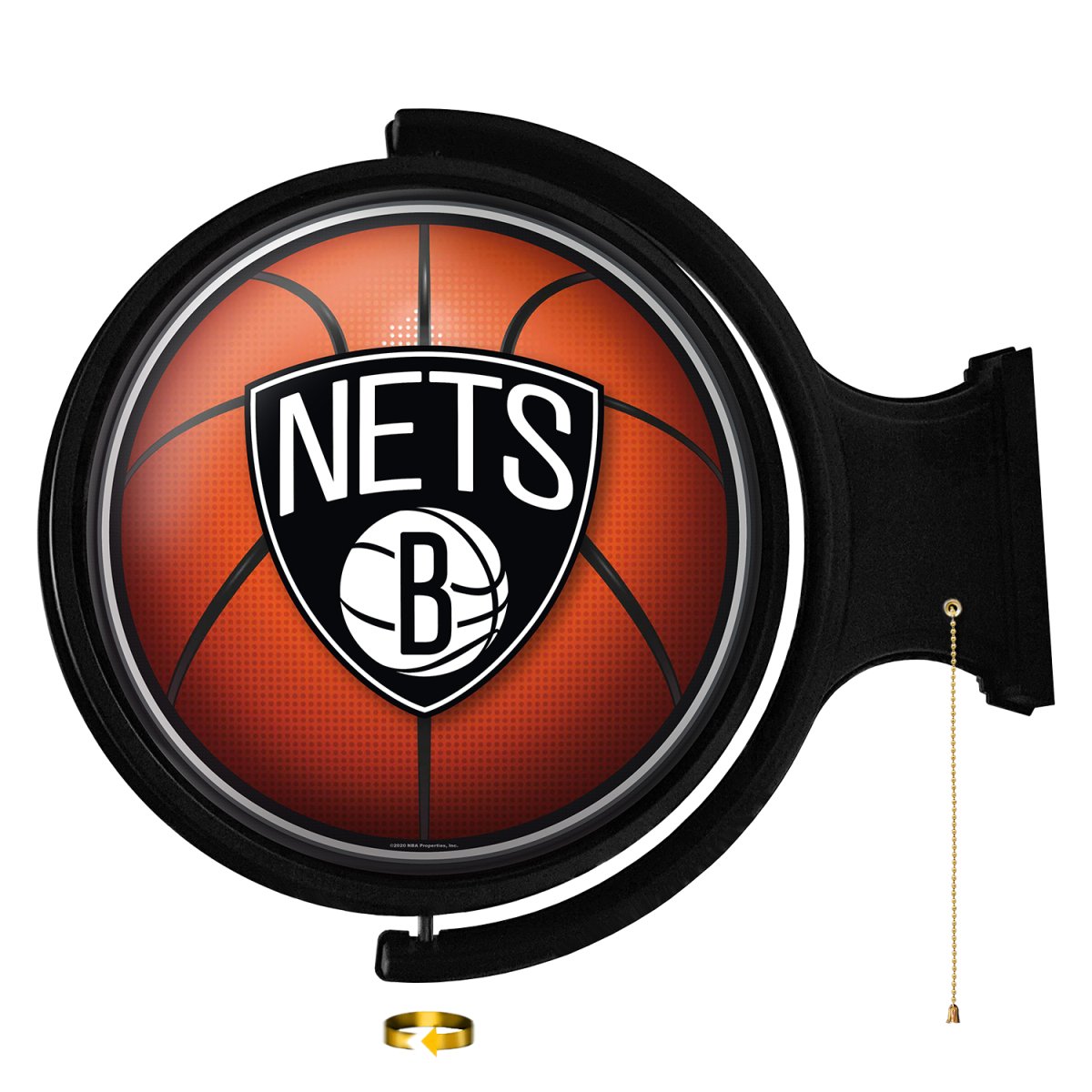 Nets Signing Brooklyn Nets: Basketball - Original Round Rotating Lighted Wall Sign ...