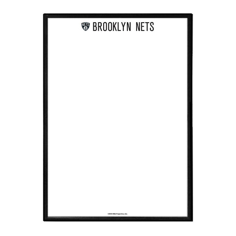 Brooklyn Nets: Framed Dry Erase Wall Sign - The Fan-Brand