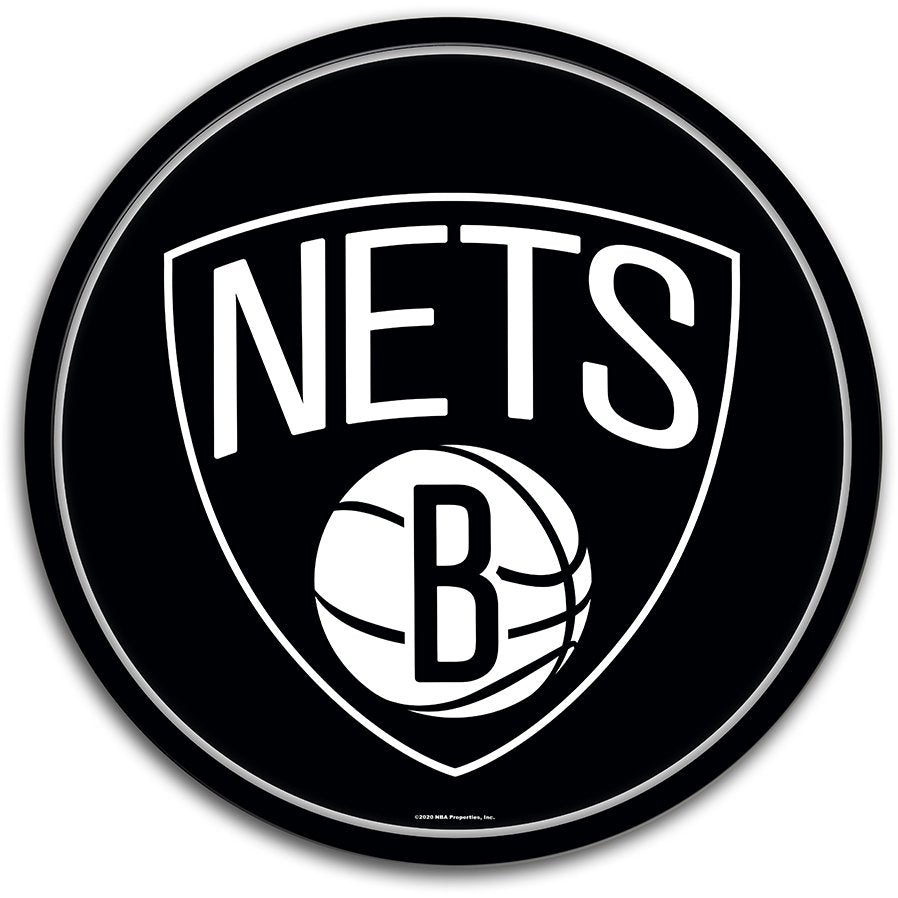 Brooklyn Nets: Modern Disc Wall Sign - The Fan-Brand