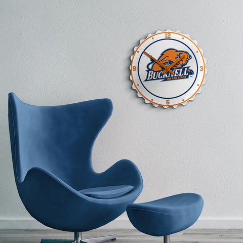 Bucknell Bisons: Bottle Cap Wall Clock - The Fan-Brand