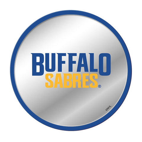 Buffalo Sabers: Secondary Logo - Modern Disc Mirrored Wall Sign - The Fan-Brand