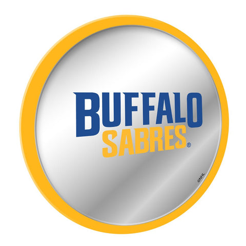 Buffalo Sabers: Secondary Logo - Modern Disc Mirrored Wall Sign - The Fan-Brand
