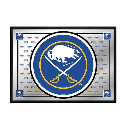 Buffalo Sabres: Team Spirit - Framed Mirrored Wall Sign - The Fan-Brand