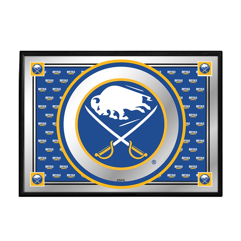 Buffalo Sabres: Team Spirit - Framed Mirrored Wall Sign - The Fan-Brand