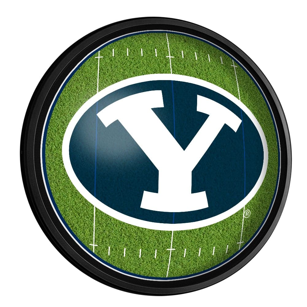 BYU Cougars: On the 50 - Slimline Lighted Wall Sign - The Fan-Brand
