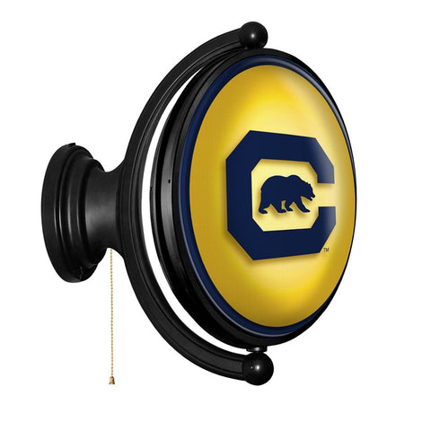 Cal Bears: Block C - Original Oval Rotating Lighted Wall Sign - The Fan-Brand