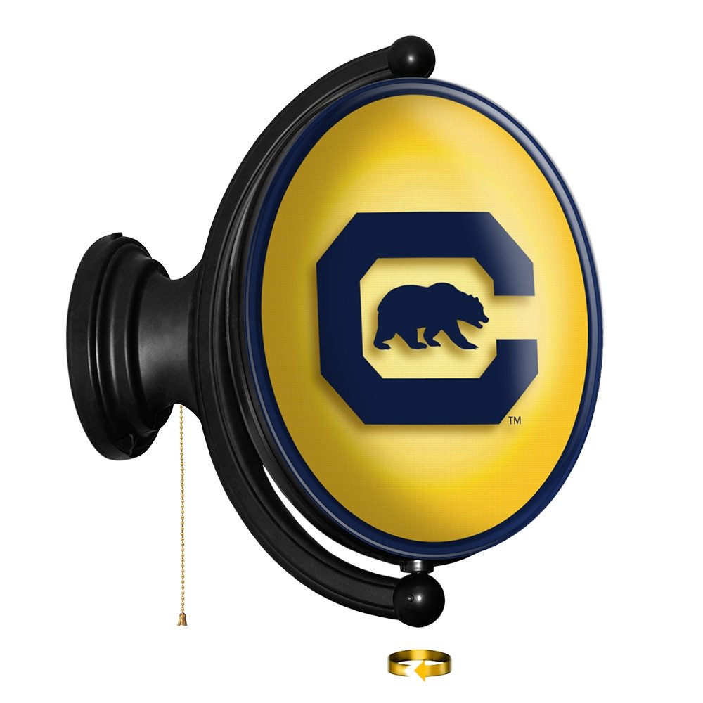 Cal Bears: Block C - Original Oval Rotating Lighted Wall Sign - The Fan-Brand