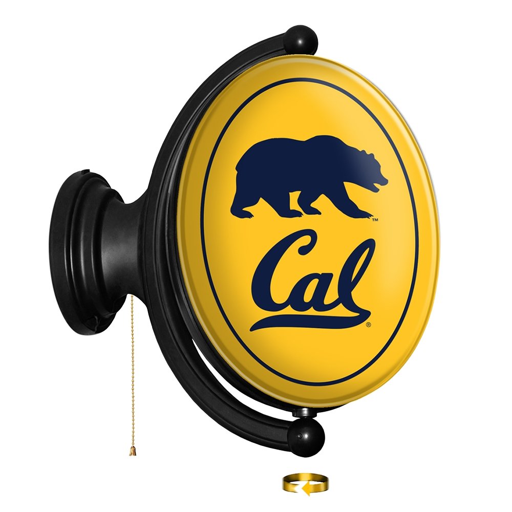 Cal Bears: Original Oval Rotating Lighted Wall Sign - The Fan-Brand