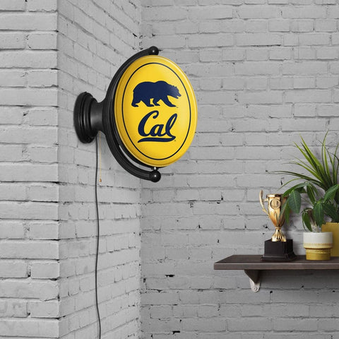 Cal Bears: Original Oval Rotating Lighted Wall Sign - The Fan-Brand