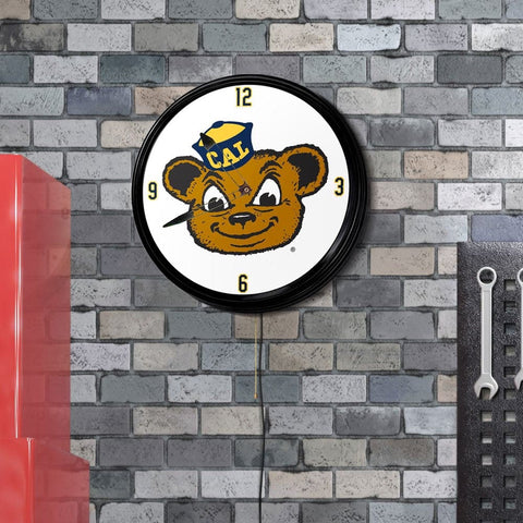 Cal Bears: Oski - Retro Lighted Wall Clock - The Fan-Brand