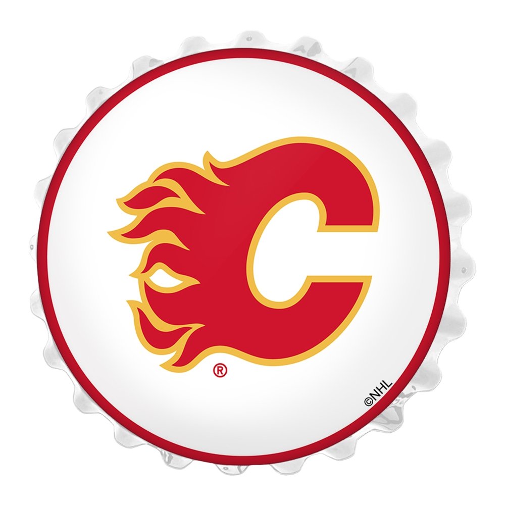 Calgary Flames: Bottle Cap Wall Light - The Fan-Brand