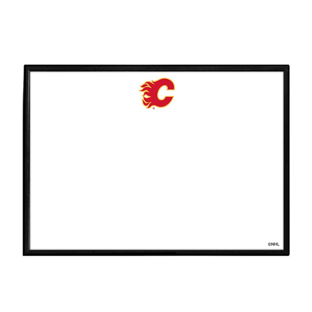 Calgary Flames: Framed Dry Erase Wall Sign - The Fan-Brand