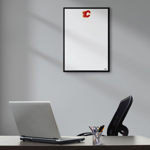 Calgary Flames: Framed Dry Erase Wall Sign - The Fan-Brand