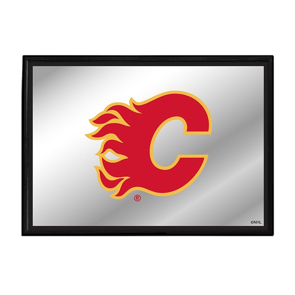 Lids Calgary Flames 12'' x 16'' Framed Neon Player Print - Black