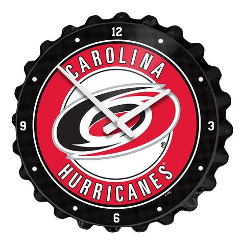 Carolina Hurricanes: Bottle Cap Wall Clock - The Fan-Brand
