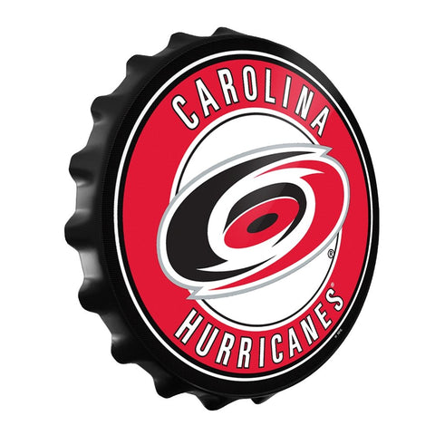 Carolina Hurricanes: Bottle Cap Wall Sign - The Fan-Brand