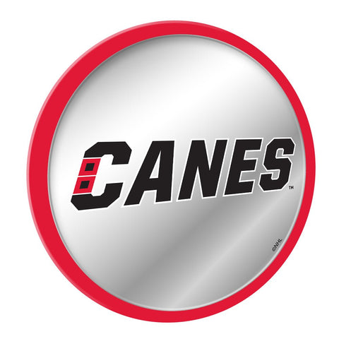 Carolina Hurricanes: Secondary Logo - Modern Disc Mirrored Wall Sign - The Fan-Brand