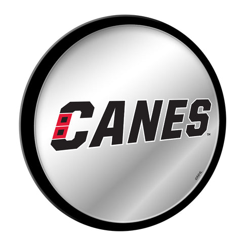 Carolina Hurricanes: Secondary Logo - Modern Disc Mirrored Wall Sign - The Fan-Brand