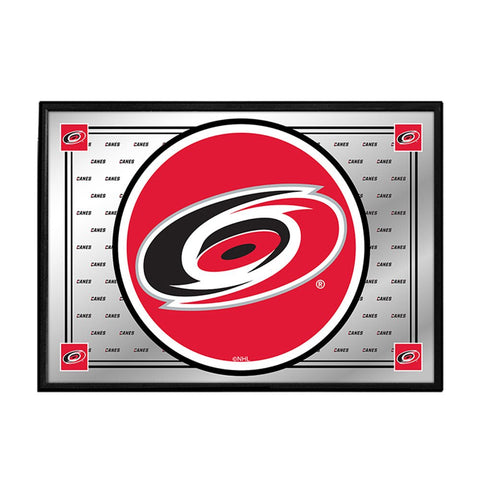 Carolina Hurricanes: Team Spirit - Framed Mirrored Wall Sign - The Fan-Brand