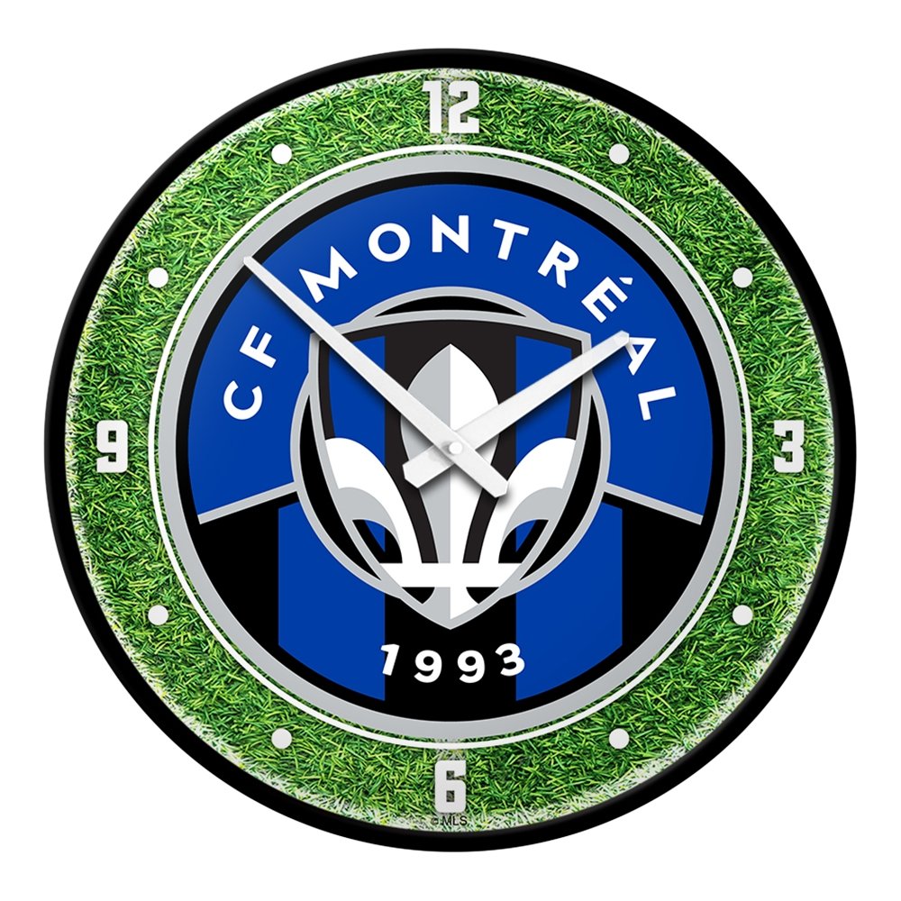 CF Montréal: Pitch - Modern Disc Wall Clock - The Fan-Brand