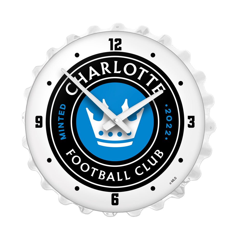 Charlotte FC: Bottle Cap Lighted Wall Clock - The Fan-Brand