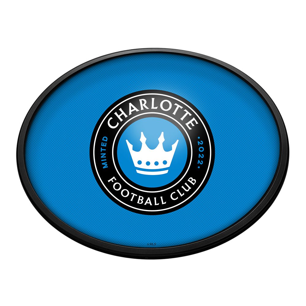 Charlotte FC: Oval Slimline Lighted Wall Sign - The Fan-Brand
