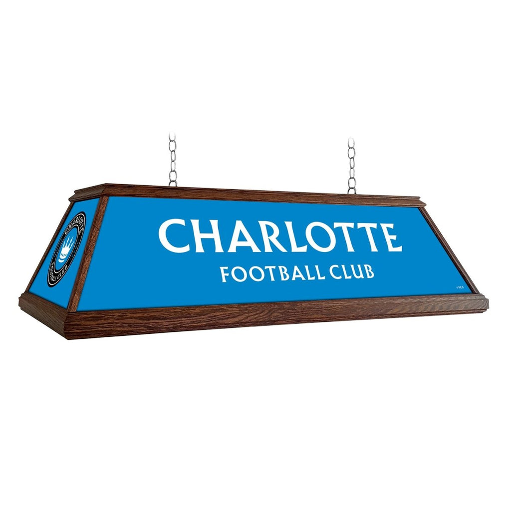 Charlotte FC: Premium Wood Pool Table Light - The Fan-Brand
