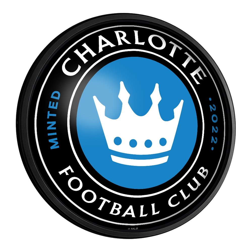 Charlotte FC: Round Slimline Lighted Wall Sign - The Fan-Brand