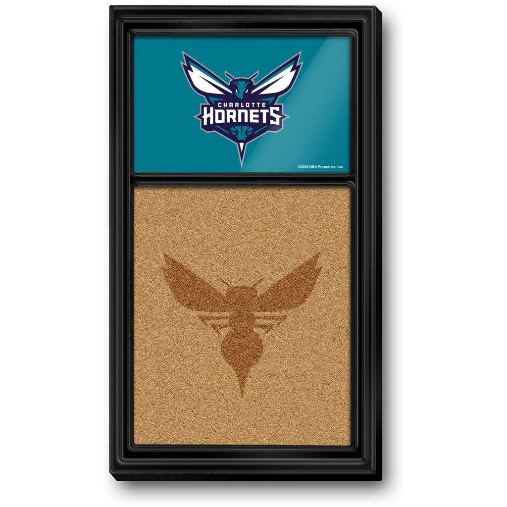 Charlotte Hornets: Dual Logo - Cork Note Board - The Fan-Brand