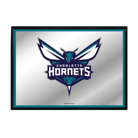 Charlotte Hornets: Framed Mirrored Wall Sign - The Fan-Brand
