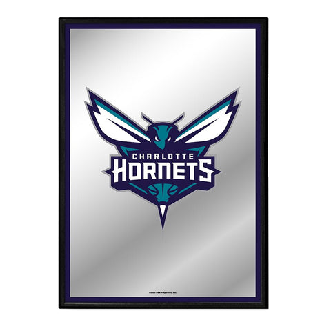 Charlotte Hornets: Framed Mirrored Wall Sign - The Fan-Brand