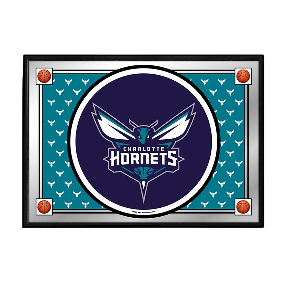 Charlotte Hornets: Team Spirit - Framed Mirrored Wall Sign - The Fan-Brand