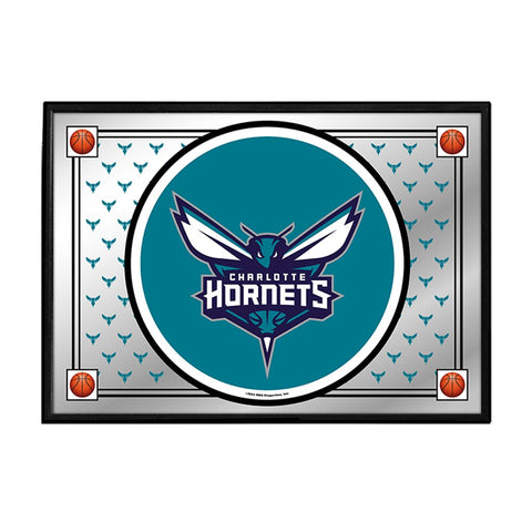 Charlotte Hornets: Team Spirit - Framed Mirrored Wall Sign - The Fan-Brand