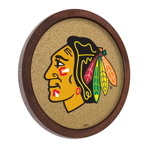 Chicago Blackhawks: Barrel Top Cork Note Board - The Fan-Brand