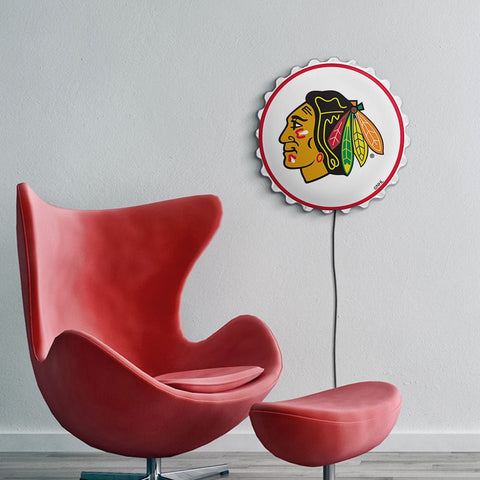 Chicago Blackhawks: Bottle Cap Wall Light - The Fan-Brand