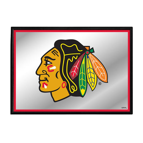 Chicago Blackhawks: Framed Mirrored Wall Sign - The Fan-Brand