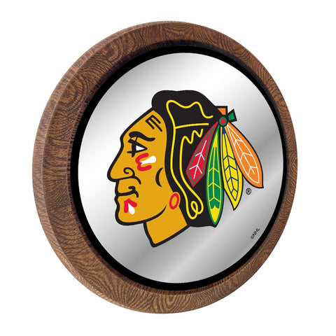 Chicago Blackhawks: Mirrored Barrel Top Wall Sign - The Fan-Brand