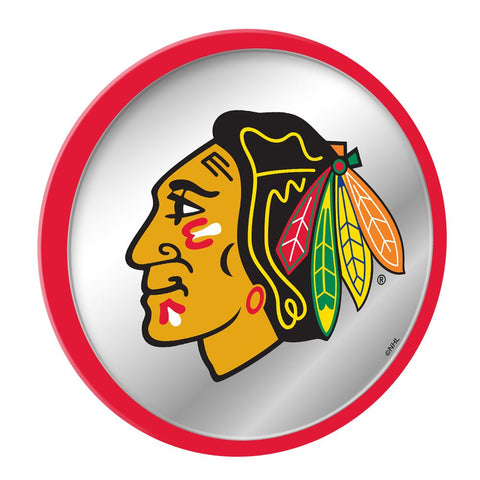 Chicago Blackhawks: Modern Disc Mirrored Wall Sign - The Fan-Brand