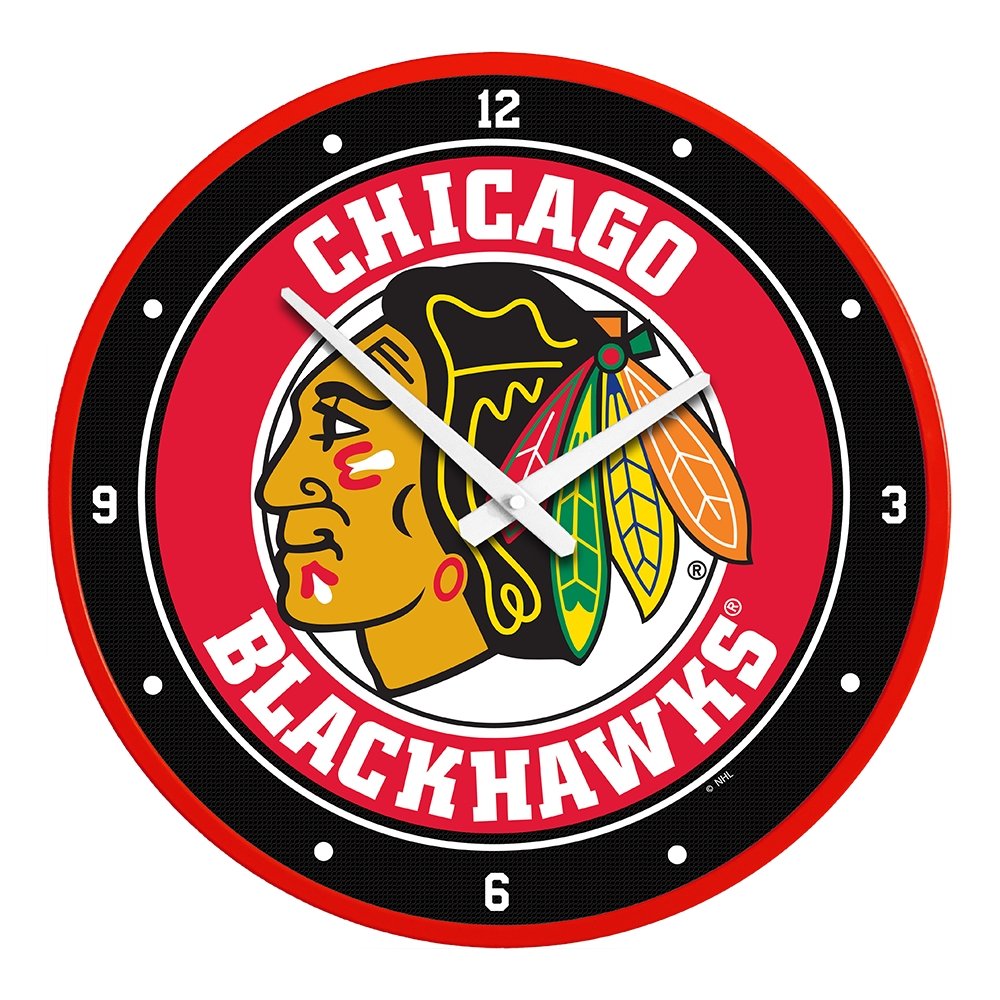 Chicago Blackhawks: Modern Disc Wall Clock - The Fan-Brand