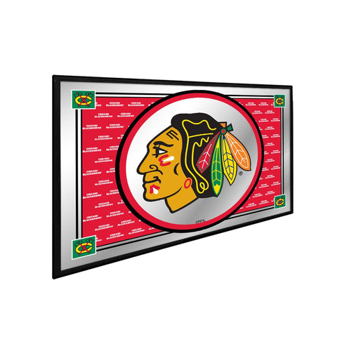 Chicago Blackhawks: Team Spirit - Framed Mirrored Wall Sign - The Fan-Brand