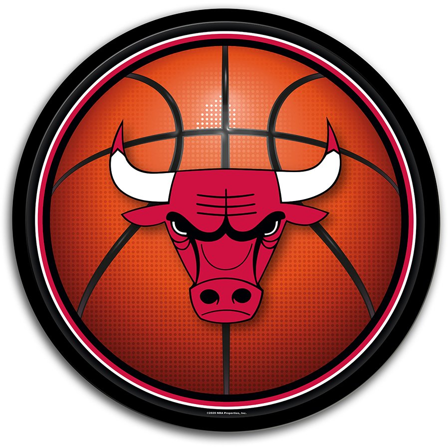 Chicago Bulls: Basketball - Modern Disc Wall Sign - The Fan-Brand